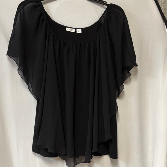Cato Black Chiffon Blouse - Picture 1 of 7